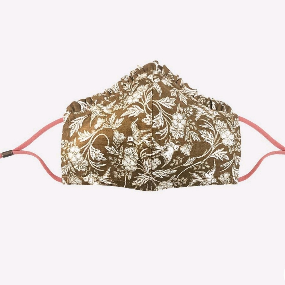 Universal Thread Ruffle Reuseable Face Mask & Hair Band - Picture 3 of 7